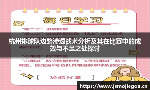 杭州排球队边路渗透战术分析及其在比赛中的成效与不足之处探讨